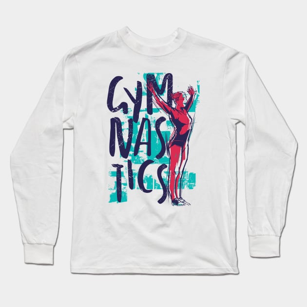 I Love Gymnastics // Gymnastics Lover Long Sleeve T-Shirt by SLAG_Creative